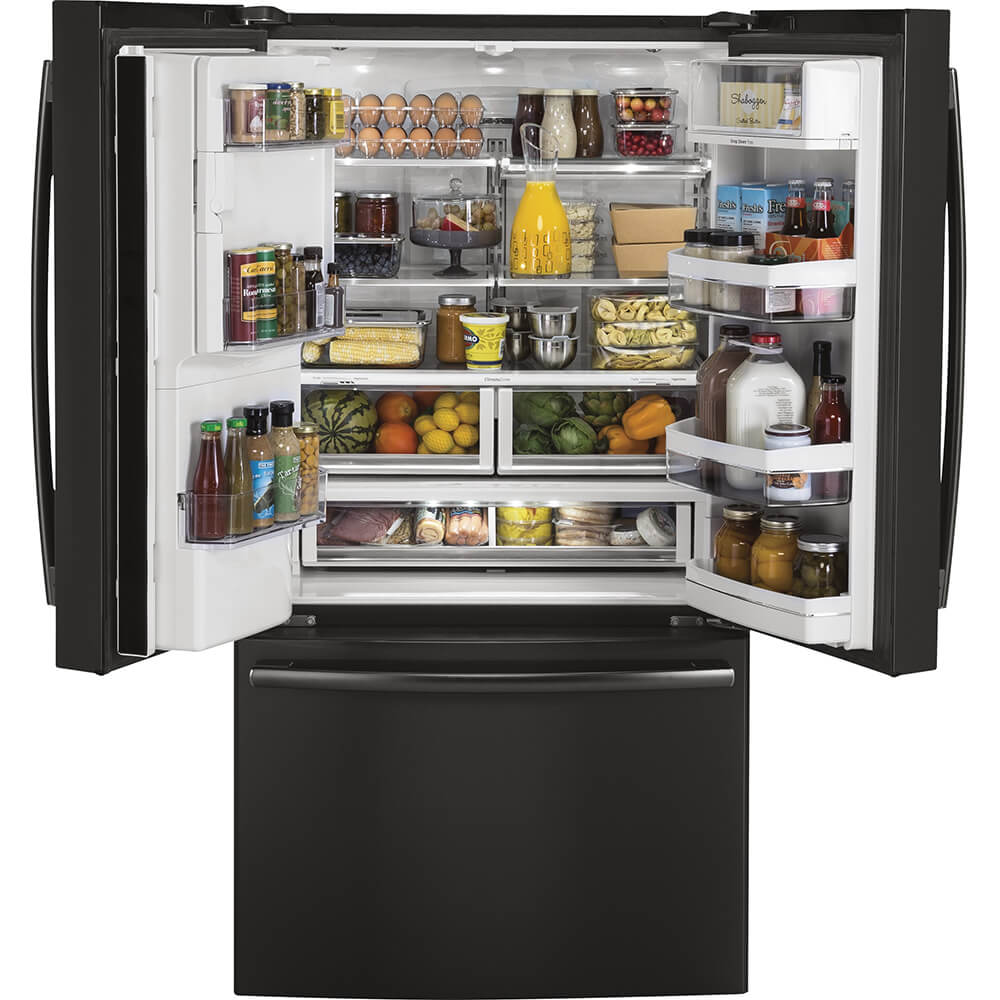 Ge Profile Pye22k 36 Wide 22.2 Cu. Ft. Counter Depth French Door  Refrigerator - Stainless 